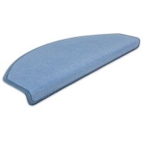 Stufenmatten DAS TEPPICHWERK Uni Einzeln und Sparsets Taubenblau
