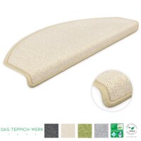 Stufenmatten DAS TEPPICHWERK Durango Halbrund Hellbeige 24 Stück