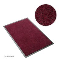 Schmutzfangmatte - Sauberlaufmatte rot-schwarz meliert 60 x 90 cm