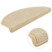 Stufenmatten DAS TEPPICHWERK Toscana Halbrund SparSet Beige 26 Stück