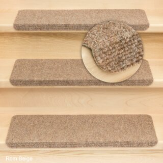 Stufenmatten Ramon Rechteckig Beige/Braun 20 Stück