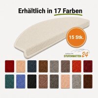Stufenmatten Ariston Halbrund 65x24cm Trittfläche Beige 26 Stück