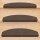 Stufenmatte Ariston Halbrund 65x24cm Trittfläche Kaffeebraun 1 Stück