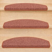 Stufenmatten Ariston Halbrund 65x24cm Trittfläche Terra 26 Stück