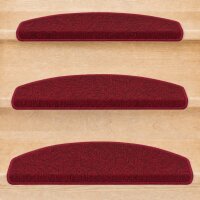 Stufenmatten Ariston Halbrund 65x24cm Trittfläche Weinrot 20 Stück