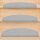 Stufenmatten Ariston Halbrund 65x24cm Trittfläche Hellgrau 26 Stück