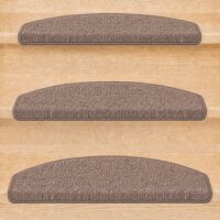 Stufenmatten Ariston Halbrund 65x24cm Trittfläche Braun 22 Stück