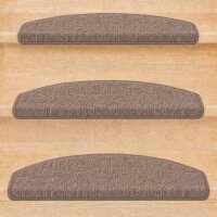 Stufenmatten Ariston Halbrund 65x24cm Trittfläche Braun 26 Stück