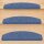 Stufenmatten Ariston Halbrund 65x24cm Trittfläche Blau 16 Stück