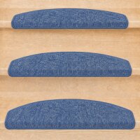 Stufenmatten Ariston Halbrund 65x24cm Trittfläche Blau 28 Stück