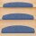 Stufenmatten Ariston Halbrund 65x24cm Trittfläche Blau 28 Stück