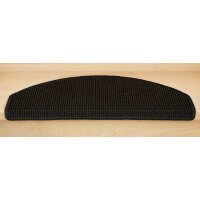 Stufenmatten Sisal New Halbrund Anthrazit 30 Stück