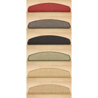 Stufenmatten Sisal New Halbrund Anthrazit 30 Stück