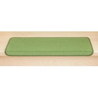 Stufenmatten DAS TEPPICHWERK Uni Einzeln und Sparsets Halbrund & Rechteckig Olivegrün