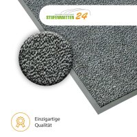 Schmutzfangmatte - Sauberlaufmatte hellgrau-schwarz meliert 60 x 90 cm