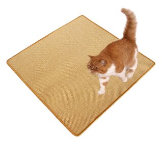 Sisal Katzen Kratzmatte I Kratzteppich aus 100% Sisal I 100 x 100 cm