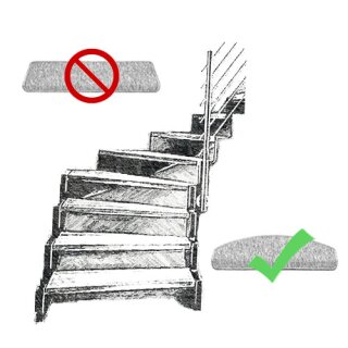 Stufenmatten Ariston Hellbraun Rechteckig 15er Set ohne Teppichläufer